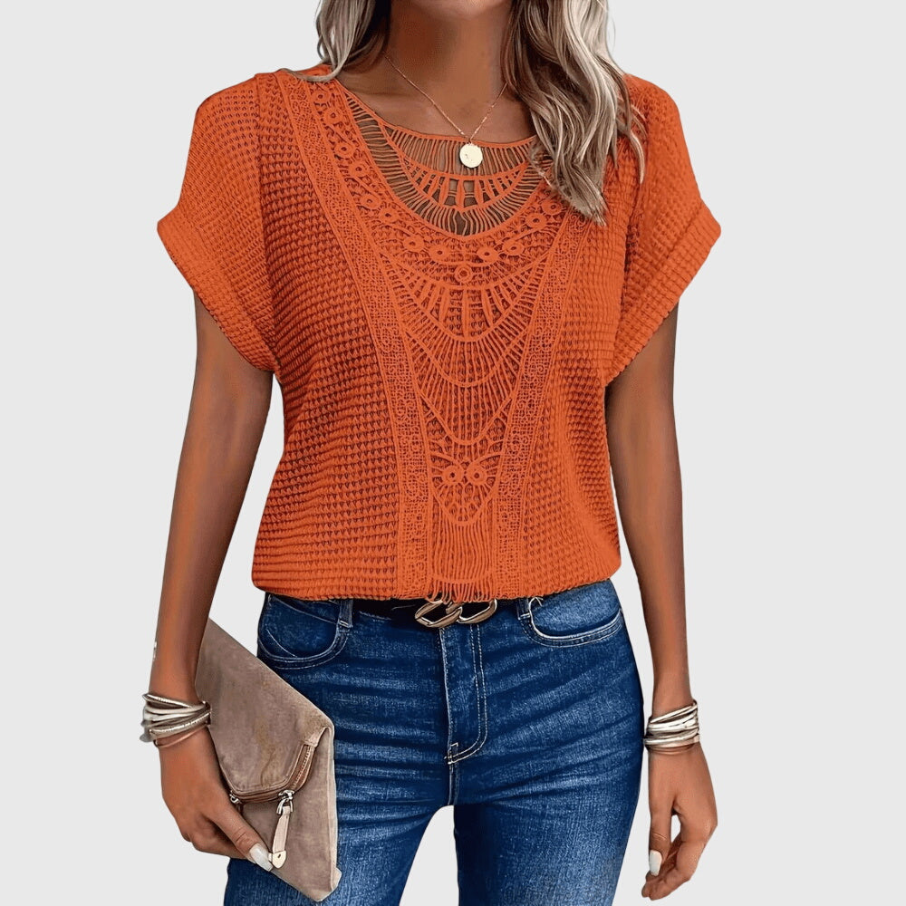 Perle | Blouse Élégante Style Ibiza