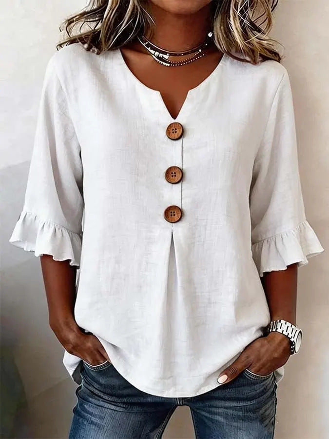 Stefania - Élégante Blouse Romantique