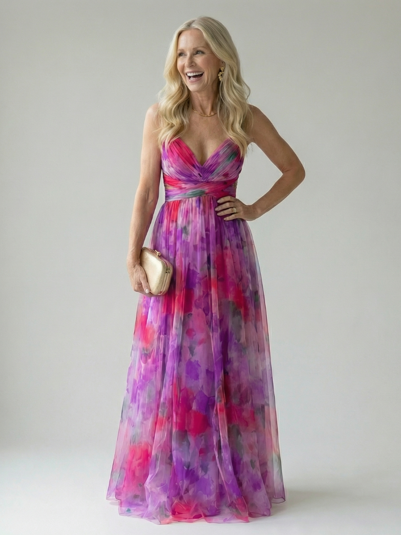 Robe Maxi à Enveloppe Douce Isel