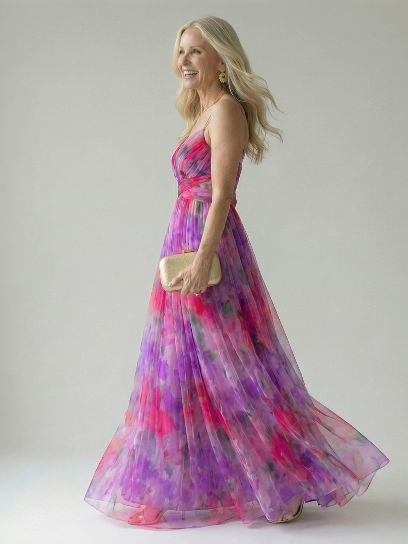 Robe Maxi à Enveloppe Douce Isel