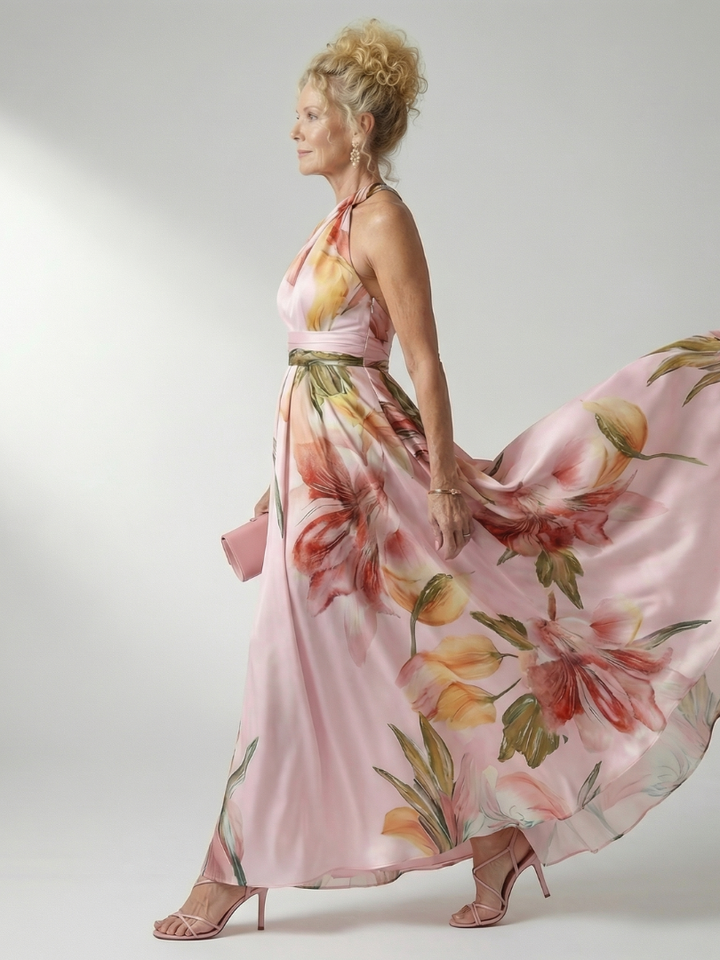 Robe Maxi Fleurie Légère Amiel