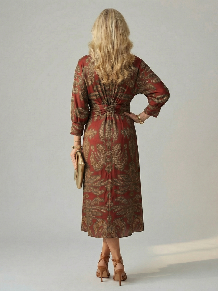 Robe Midi Wrap Naturelle Lune