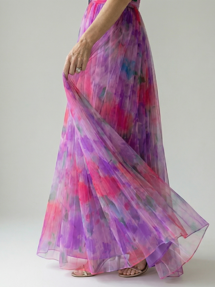 Robe Maxi à Enveloppe Douce Isel