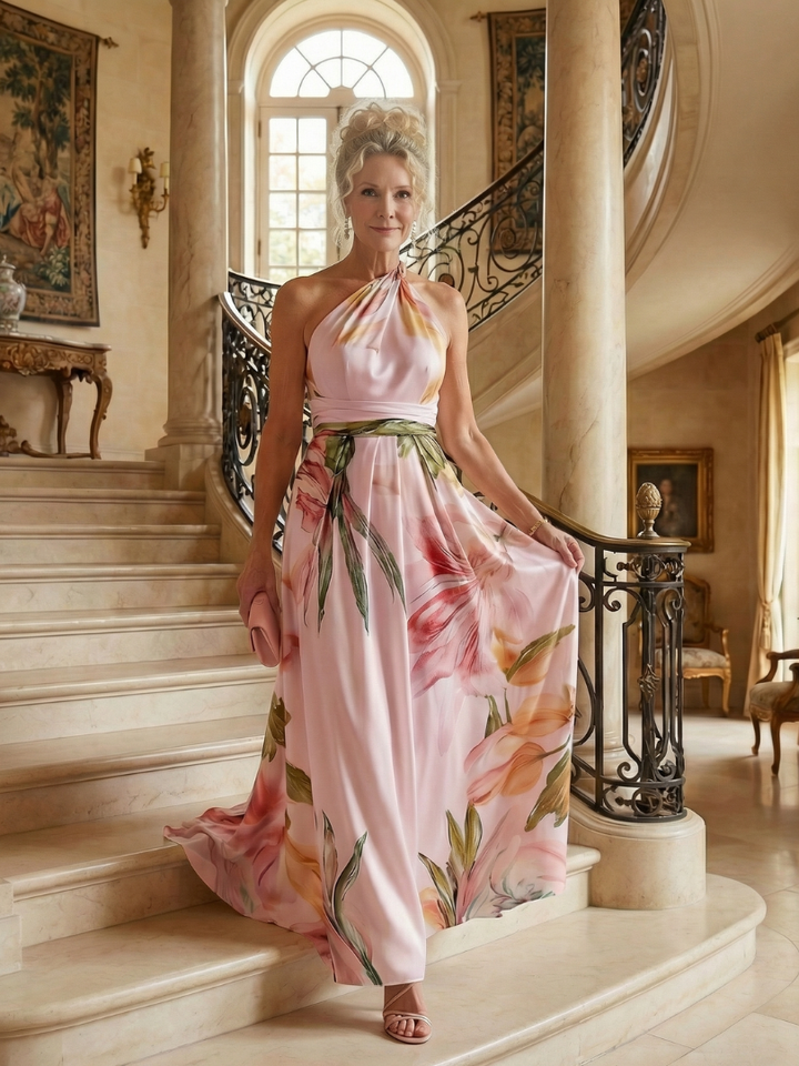 Robe Maxi Fleurie Légère Amiel