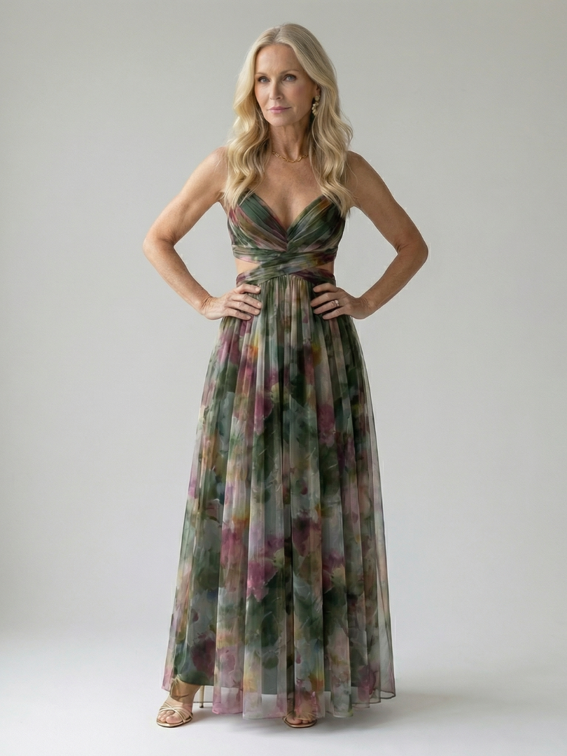 Robe Maxi à Enveloppe Douce Isel