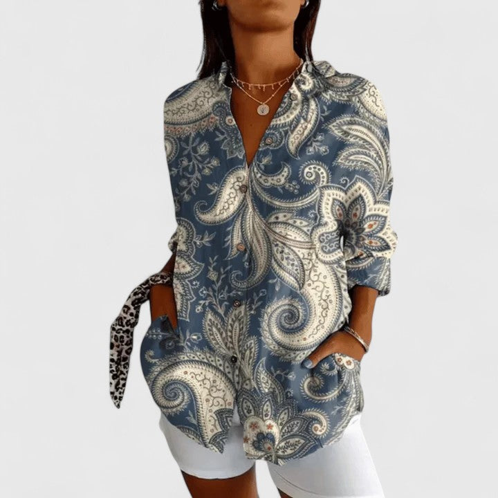 Katarine | Blouse Florale Élégante