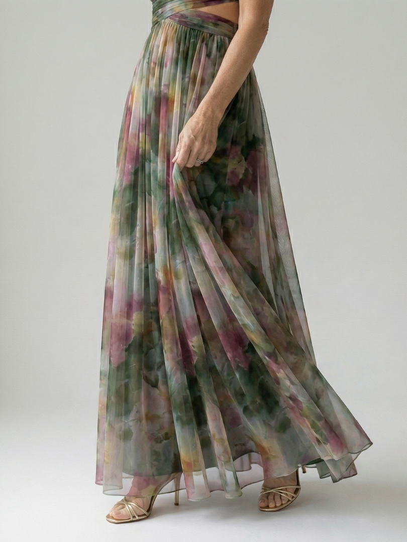 Robe Maxi à Enveloppe Douce Isel