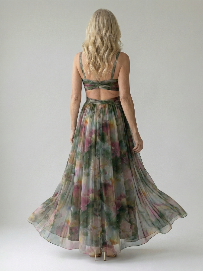 Robe Maxi à Enveloppe Douce Isel