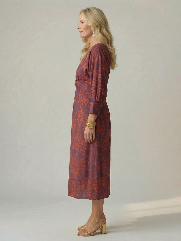 Robe Midi Wrap Naturelle Lune