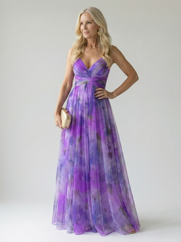 Robe Maxi à Enveloppe Douce Isel