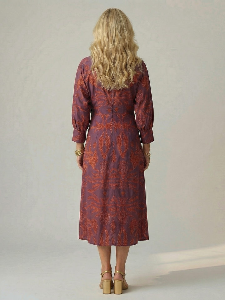 Robe Midi Wrap Naturelle Lune