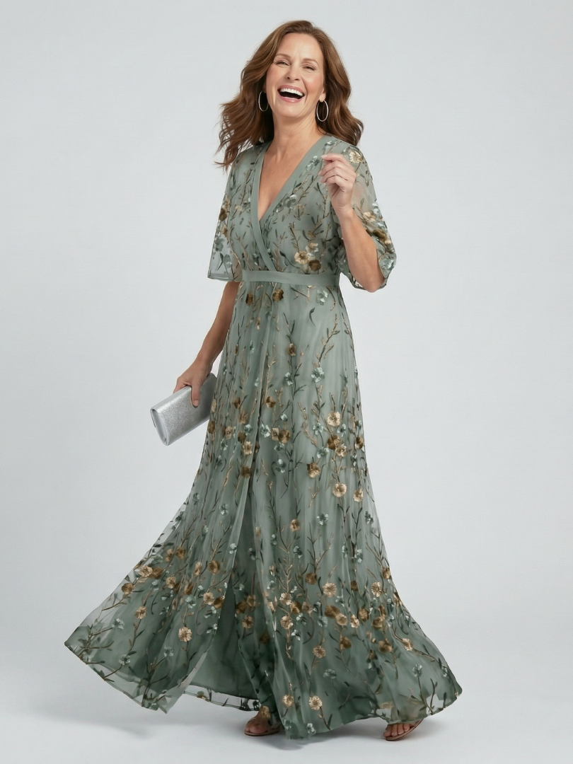 Robe Maxi Halter Bloom Flow Selora