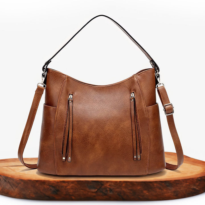 Mélanie | Sac Épaule Élégant Multi-Zips