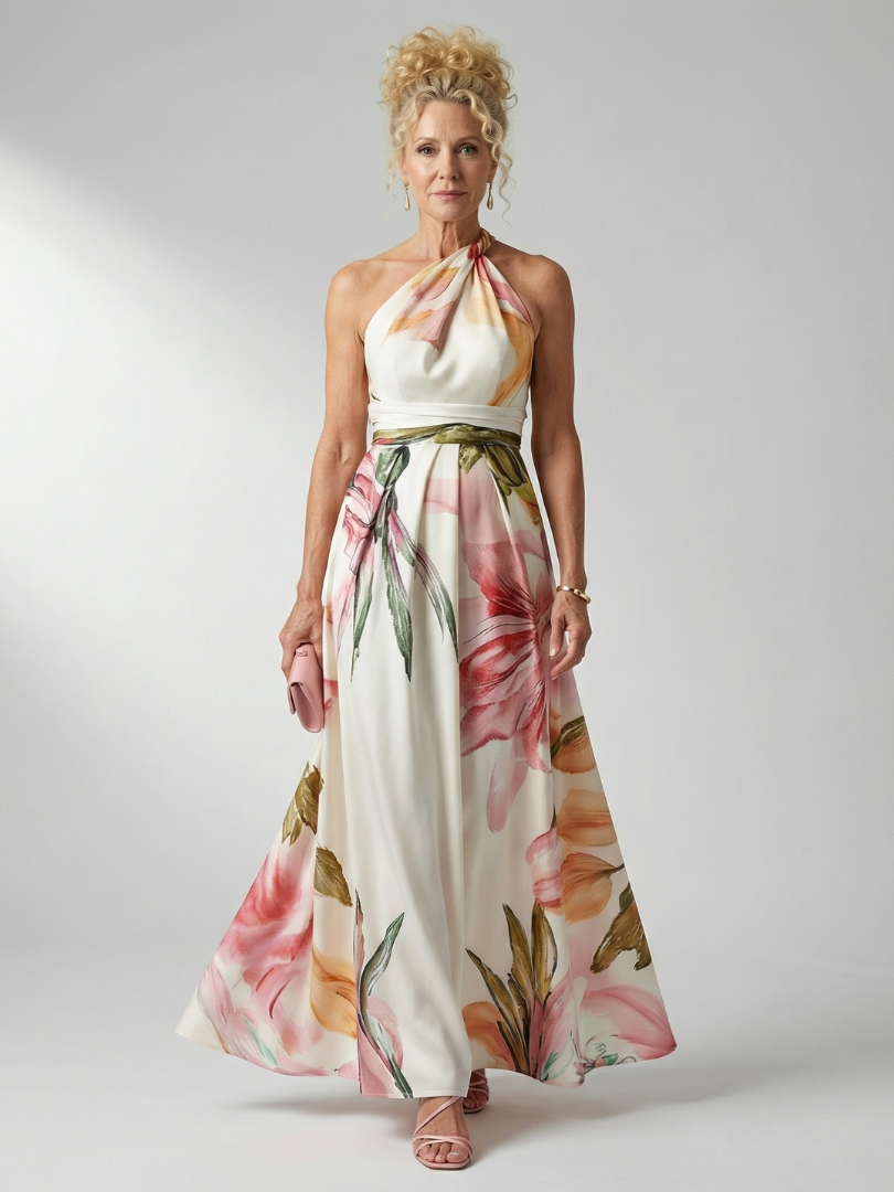 Robe Maxi Fleurie Légère Amiel