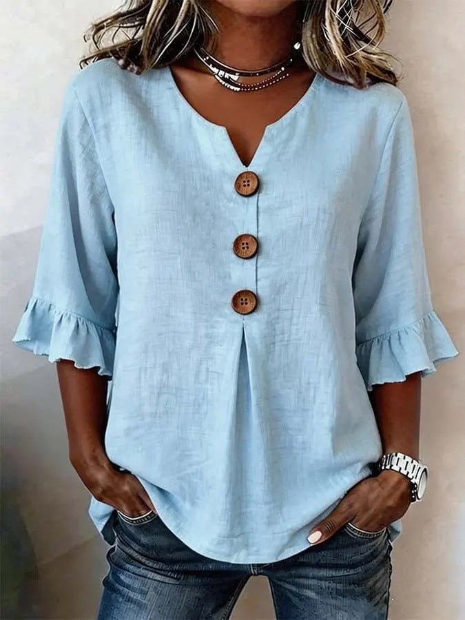 Stefania - Élégante Blouse Romantique