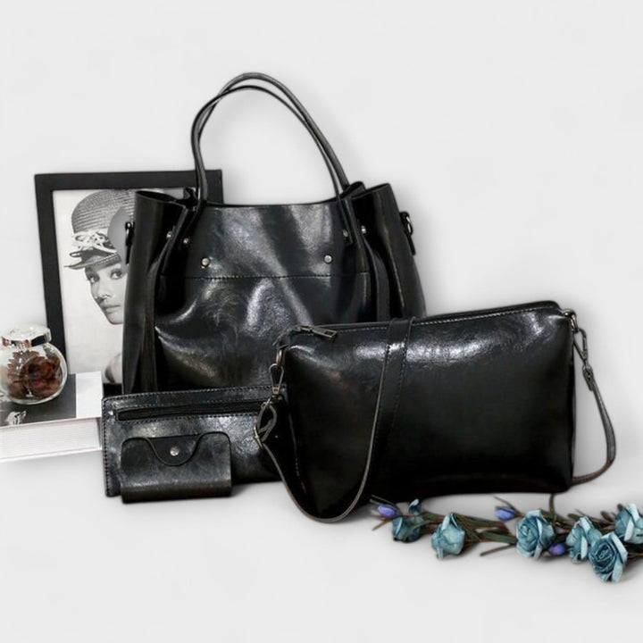 Émilie | Ensemble 3 Pièces Sac & Pochette Élégance Vintage
