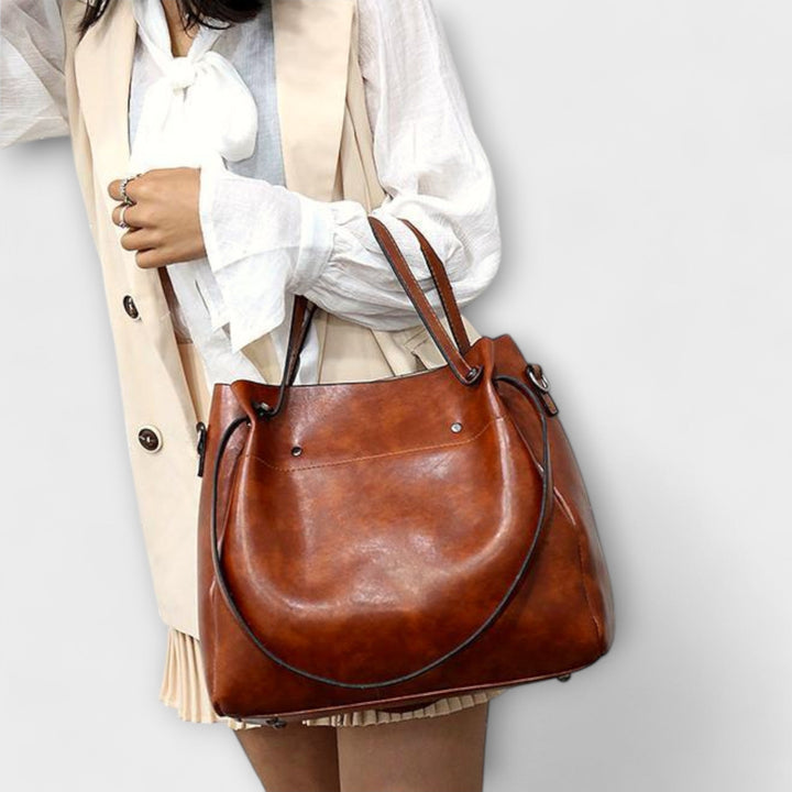Émilie | Ensemble 3 Pièces Sac & Pochette Élégance Vintage