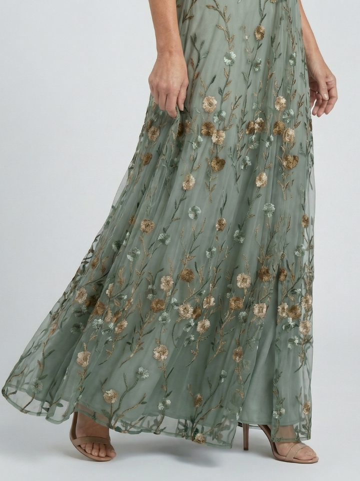 Robe Maxi Halter Bloom Flow Selora