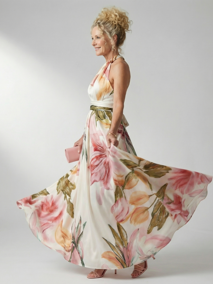 Robe Maxi Fleurie Légère Amiel