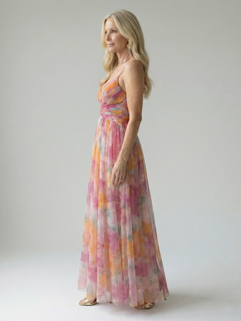 Robe Maxi à Enveloppe Douce Isel