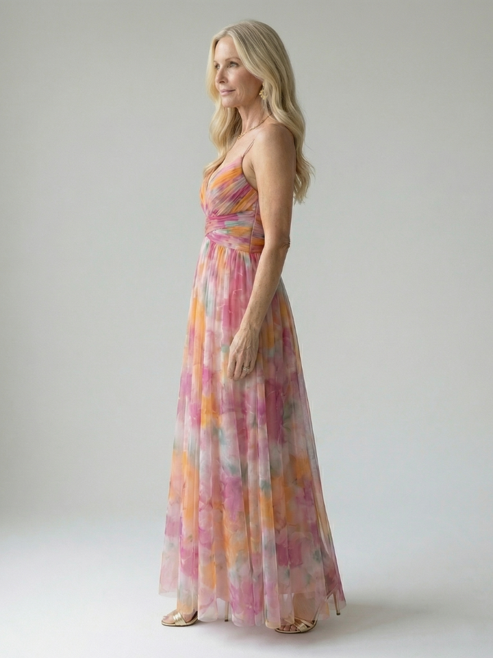 Robe Maxi à Enveloppe Douce Isel