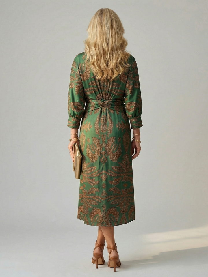 Robe Midi Wrap Naturelle Lune