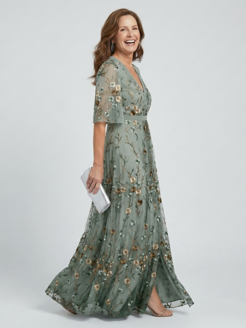 Robe Maxi Halter Bloom Flow Selora