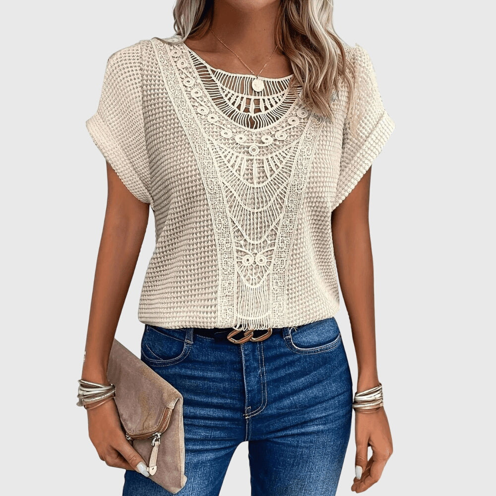 Perle | Blouse Élégante Style Ibiza