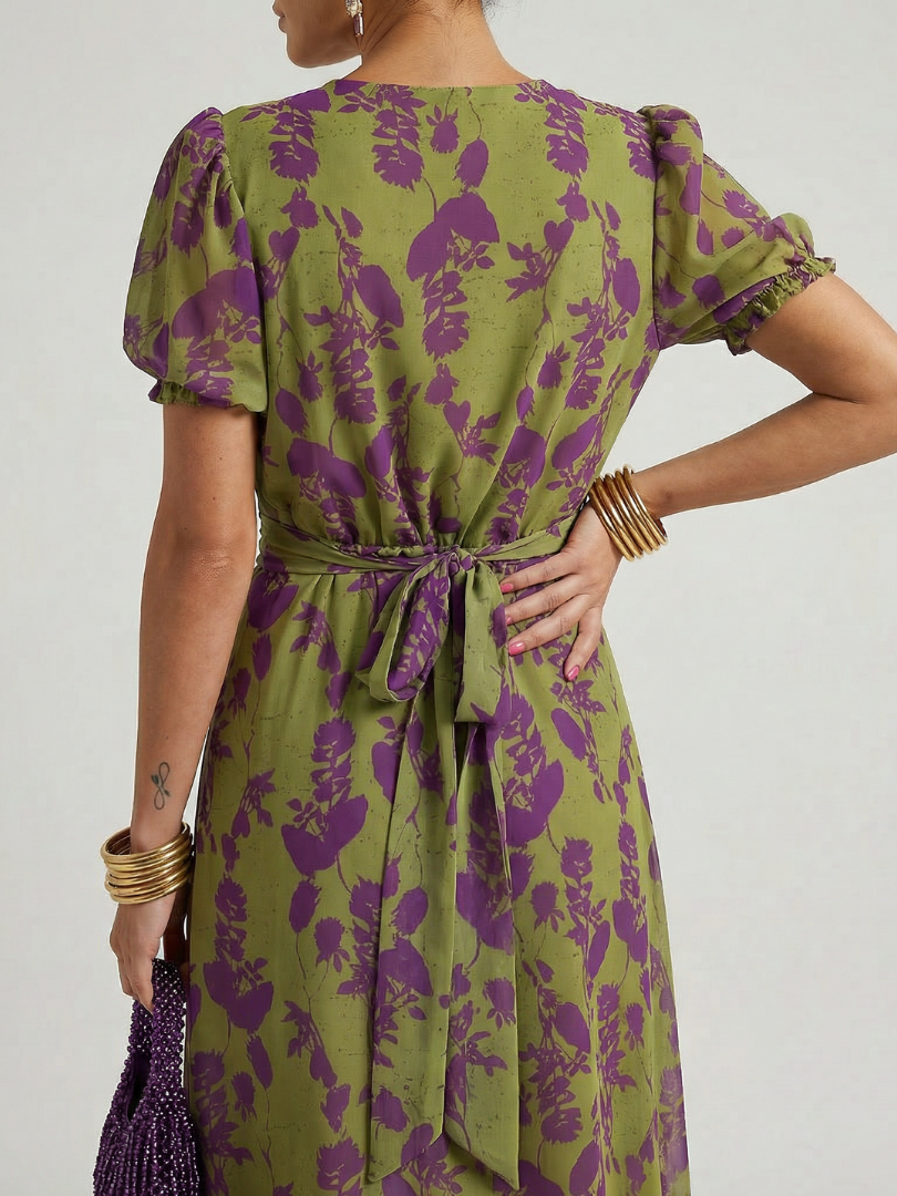 Robe Midi Florale Détendue Virel
