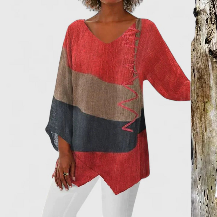 Elysia | Tunique V-Neck Sophistiquée