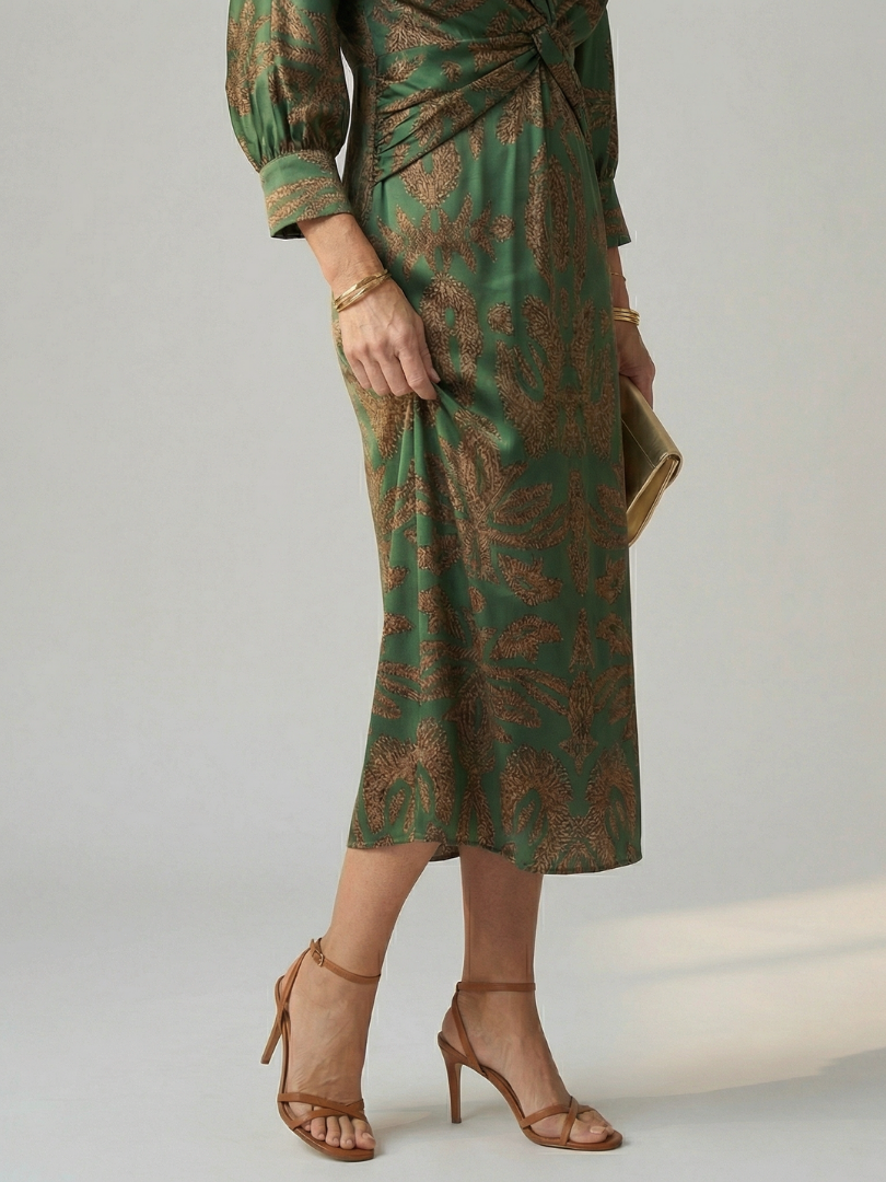 Robe Midi Wrap Naturelle Lune