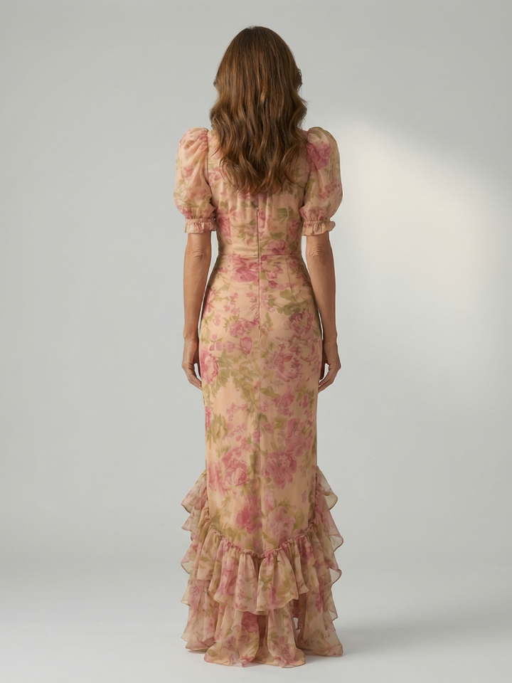 Robe Maxi à Col Montant Doux Vianne