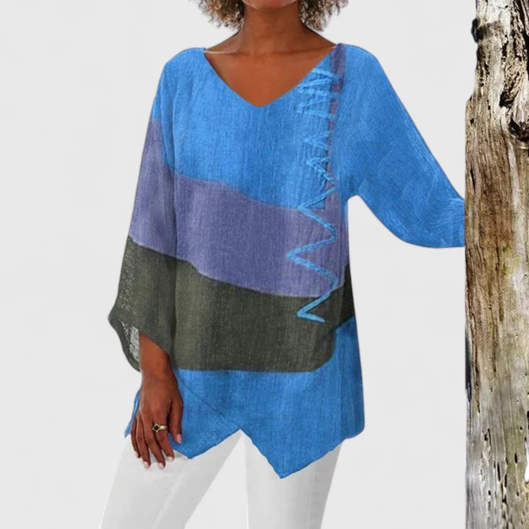 Elysia | Tunique V-Neck Sophistiquée