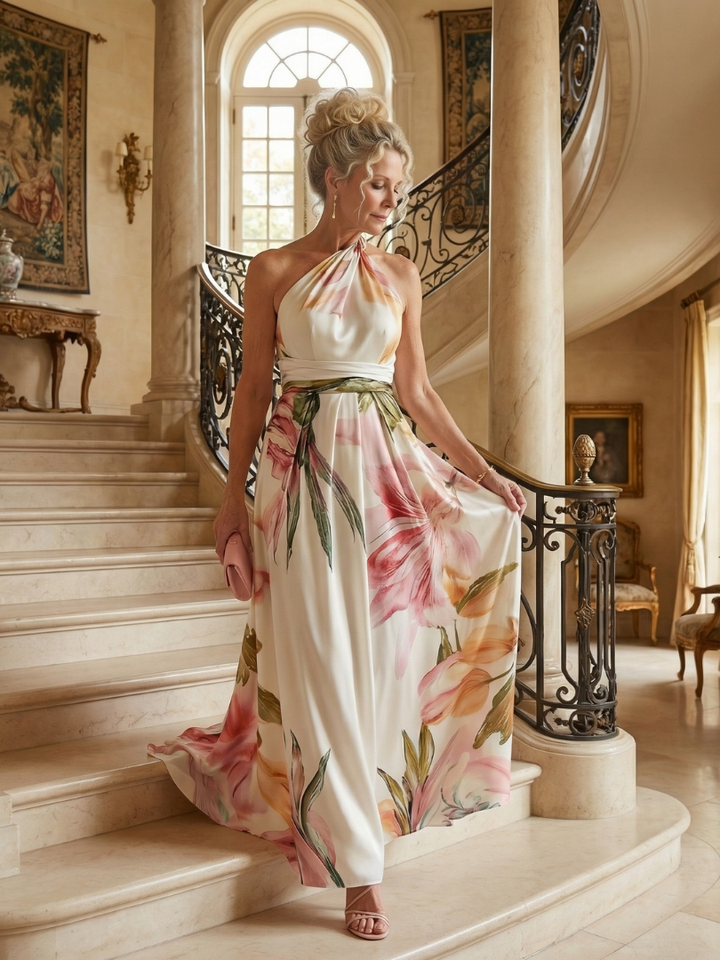 Robe Maxi Fleurie Légère Amiel