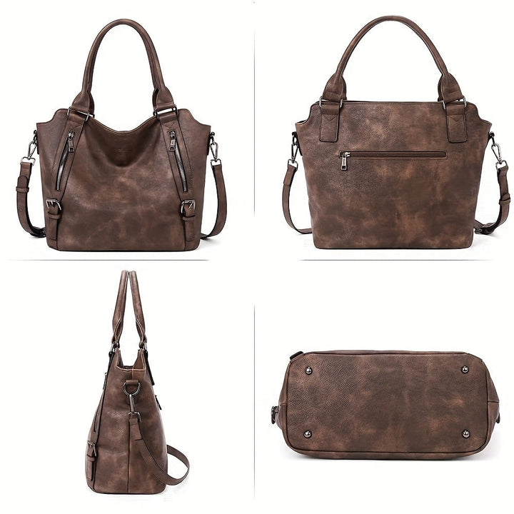 Laurine | Sac Cabas Élégant Multi-Zips