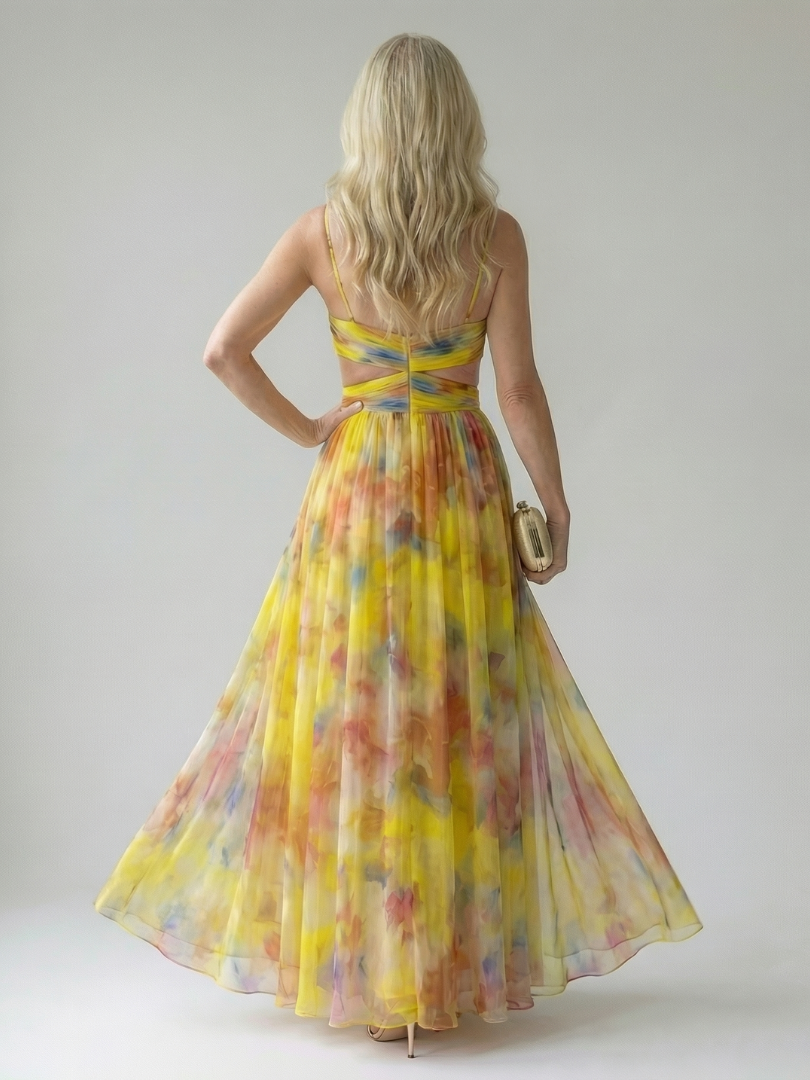 Robe Maxi à Enveloppe Douce Isel