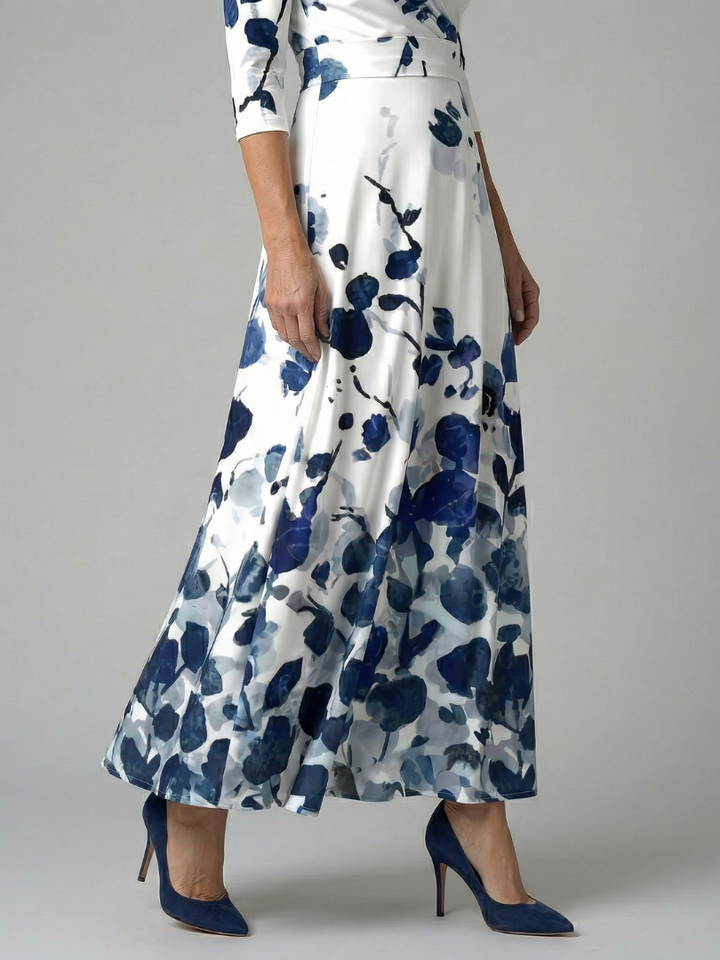 Robe Midi Croisée à Col Celine