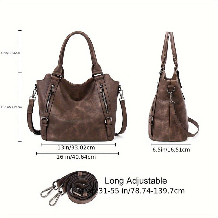 Laurine | Sac Cabas Élégant Multi-Zips