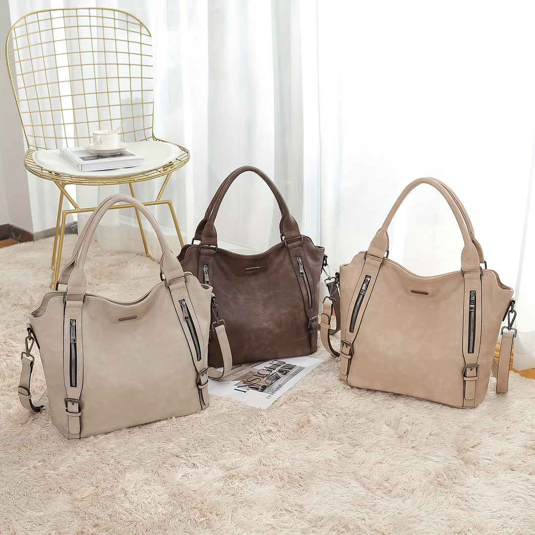 Laurine | Sac Cabas Élégant Multi-Zips