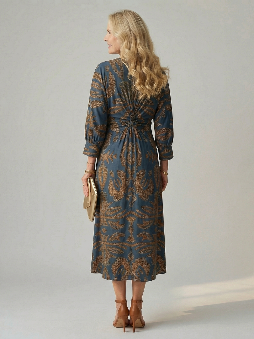 Robe Midi Wrap Naturelle Lune