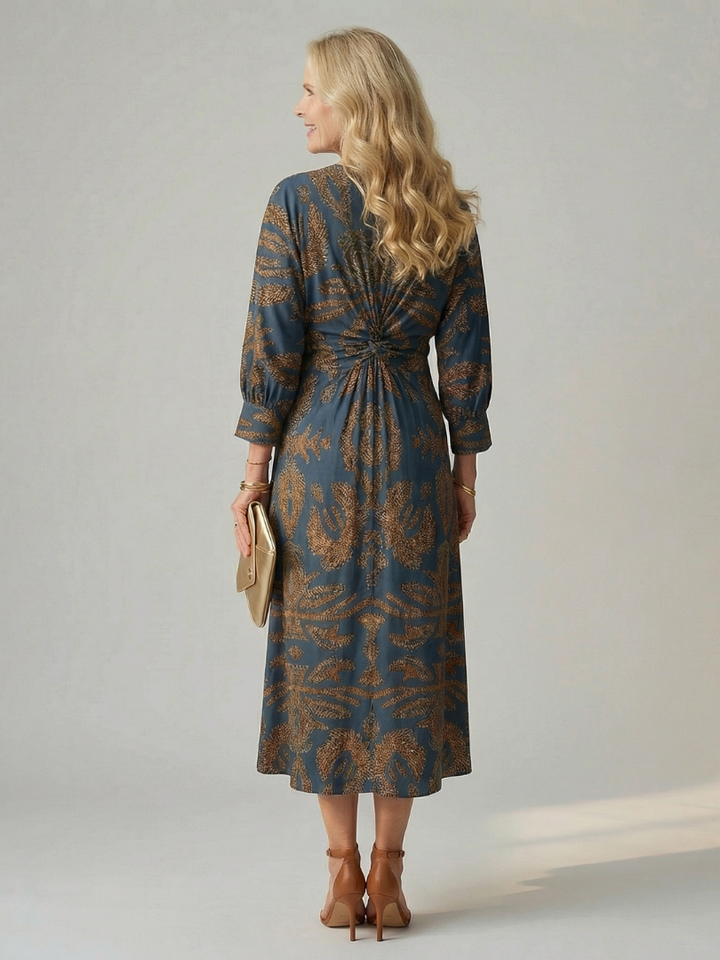 Robe Midi Wrap Naturelle Lune