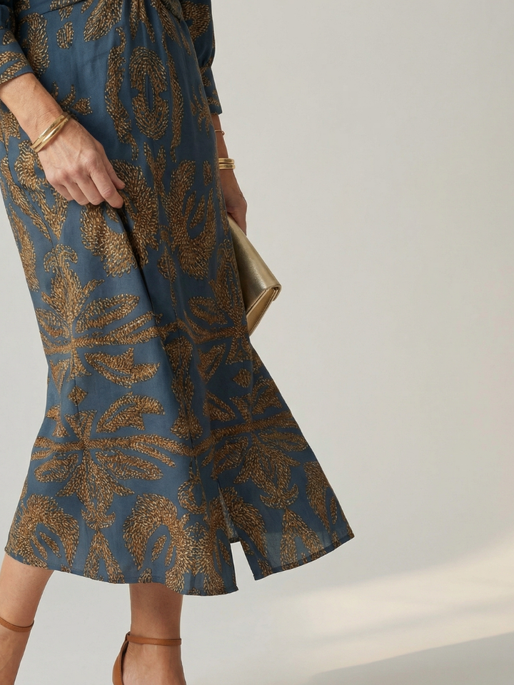 Robe Midi Wrap Naturelle Lune