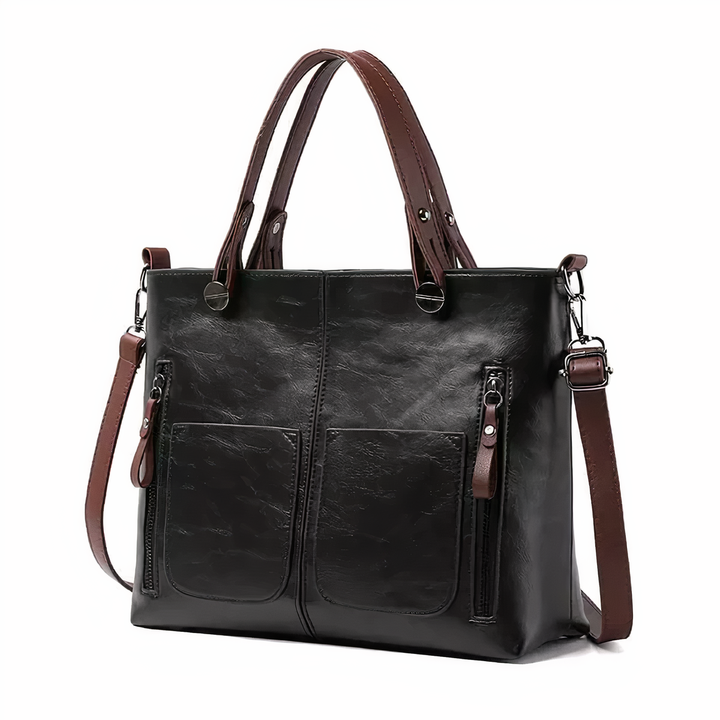 Amandine | Sac Cabas Multi-Poches Cuir Vintage