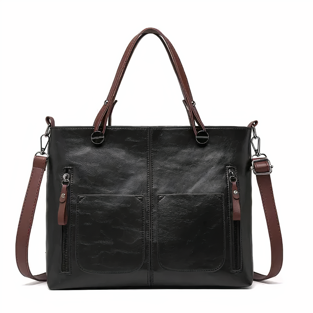 Amandine | Sac Cabas Multi-Poches Cuir Vintage