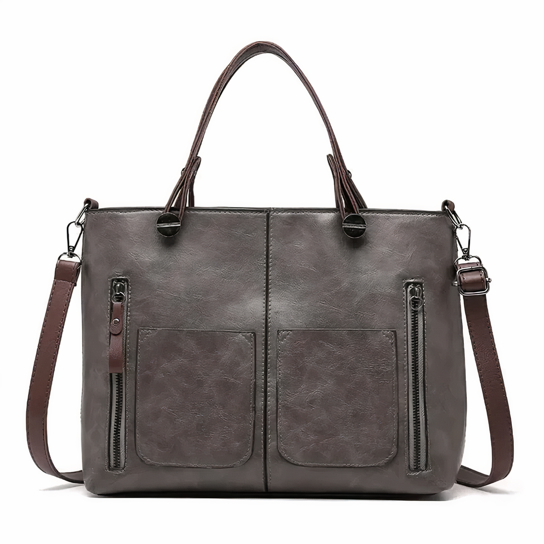 Amandine | Sac Cabas Multi-Poches Cuir Vintage