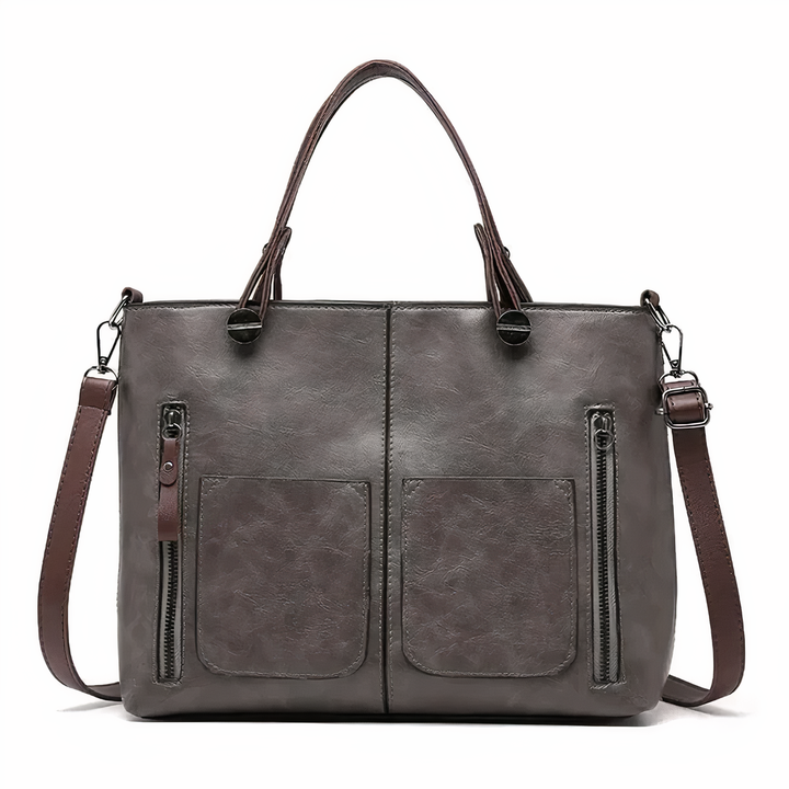 Amandine | Sac Cabas Multi-Poches Cuir Vintage