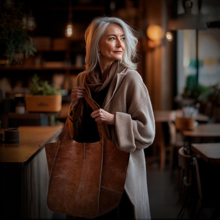Élise | Sac Cabas Oversize Cuir Souple