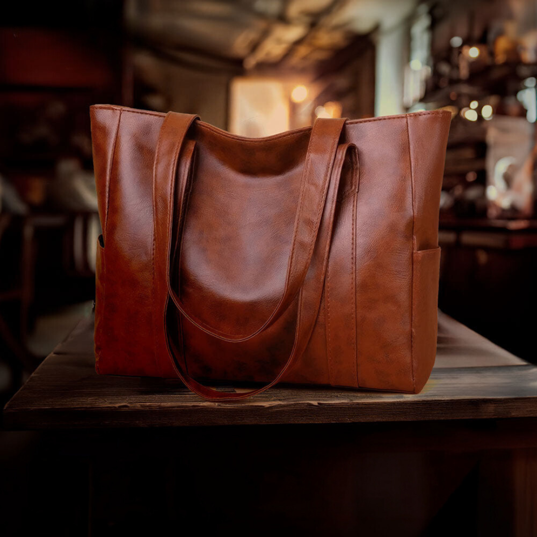 Laurine | Sac Cabas Cuir Souple Intemporel
