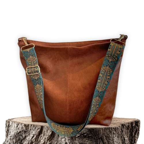 Maïa | Sac Bandoulière Bohème Cuir Vintage