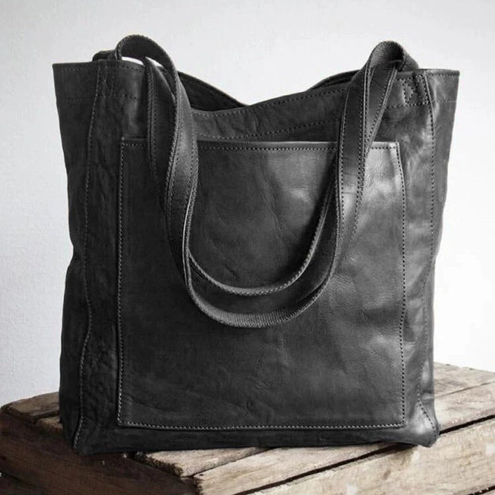 Charlotte | Sac Cabas Cuir Vintage Authentique
